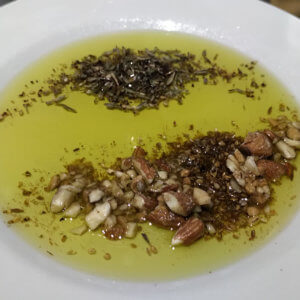 Trempette huile d’olive, Dukkah et Zaatar