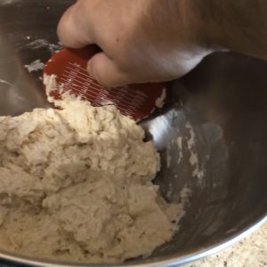 Fold the dough in the center of your bowl