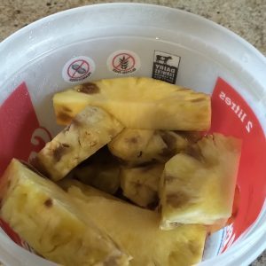 My pineapples are not very appetizing anymore