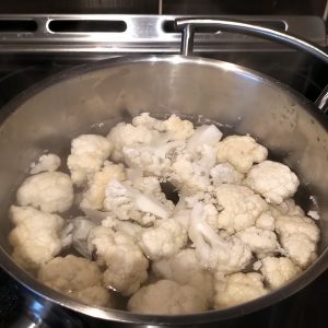Blanch the florets for 2 to 3 minutes