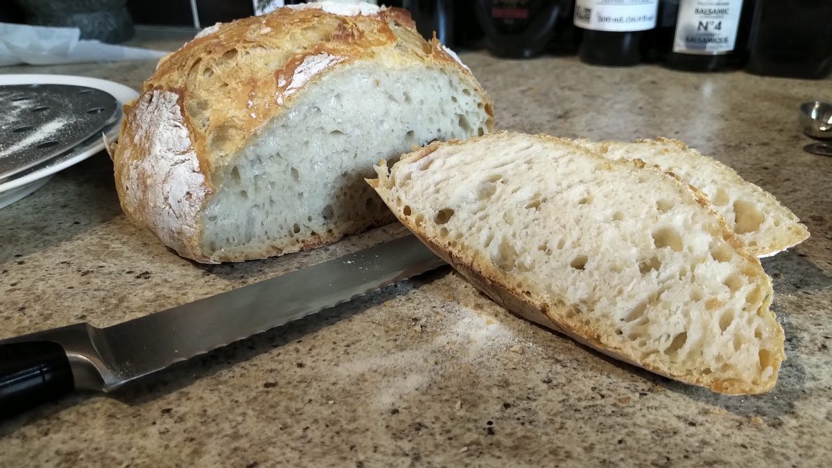Ha! Le bon pain maison!