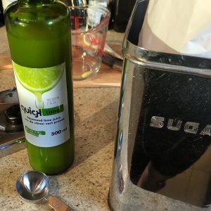 Two tablespoons of lime juice