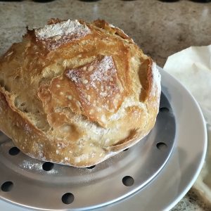 Let the loaf cool on a wire rack.