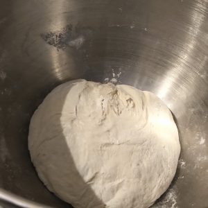 Turned the dough into a ball