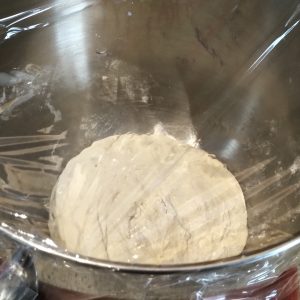 Replace the plastic film for the second rise.