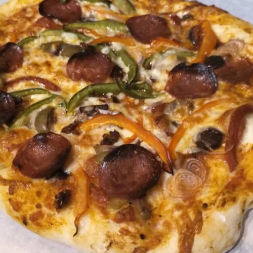 Neapolitan style pizza dough for a medium 12 inch